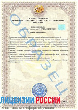 Образец сертификата соответствия (приложение) Сысерть Сертификат ISO 27001